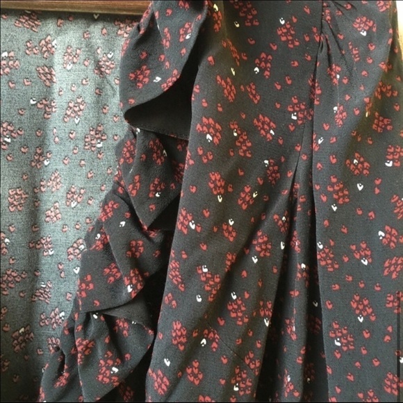 RARE Rouje Chrystale Wrap Mini Floral Dress size 4 - Picture 9 of 12